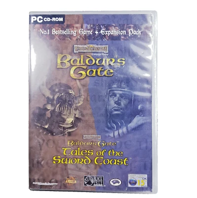 Baldur's Gate IBM PC role playing video game.4 x cds released by BioWare 1999 - Image 1 of 3