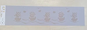 Stencil paperelle sull'acqua - cameretta bambini - misure cm 80 X 21 - Foto 1 di 1