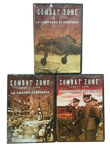 3 Dvd COMBAT ZONE 1939 -1945 GERMANIA POLONIA NORVEGIA trilogia completa nuovo - Foto 1 di 5