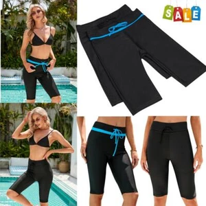 Women Beachwear Shorts Quick Dry Swimming Beach Board Shorts Light Sports Pants - Picture 1 of 14