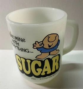 Ziggy Milk Glass Mug 1979 Vintage Tom Wilson - Picture 1 of 3