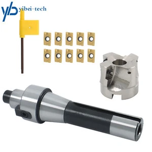 R8 FMB22 Dorn 400R 50 mm Planfräser Schalenfräser 10 Stück APMT1604 Hartmetalleinsatz - Bild 1 von 10