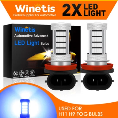 92SMD H11 H8 LED Fog Light Bulbs Super Bright 10000K for Nissan Frontier 12-18 - Image 1 of 4