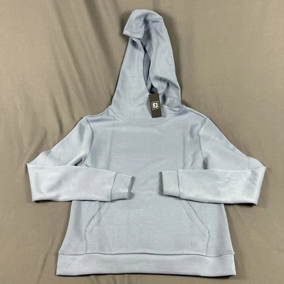 Capuz feminino FootJoy golfe com capuz pequeno pedra azul poliéster Lyocell novo com etiquetas MSRP $145 - Imagem 1 de 4