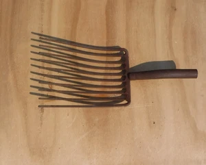Vintage 10 Zinken Mistgabel oder Mistgabel. Gebaut schwer 7 lbs - Bild 1 von 10