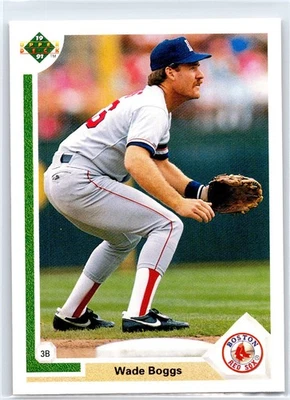 WADE BOGGS 1991 Upper Deck HOF Boston Red Sox Baseball Card #546 - Image 1 of 2