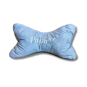 Leseknochen 3-Mix-Stoff Design Kissen Lesekissen Mit Papa bestickt* - Bild 1 von 12