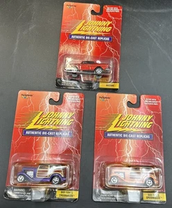 3 Stück Vintage Johnny Lightning 1969 "Dan Fink's Speedwagon" "Badman" rotes Auto - Bild 1 von 8