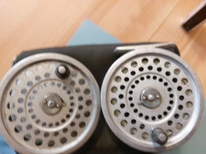 Hardy Marquis #8/9 Fly Reel And Spare Spool. With Reel Pouch. - Picture 1 of 3