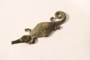 Altes Goldgewicht Akan Ashanti Krokodil HO09 Old Goldweight Crocodile poid croco - Picture 1 of 6