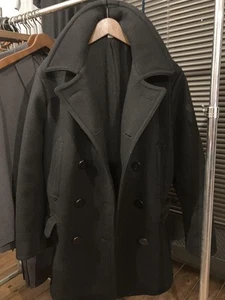 BUZZ RICKSON'S William Gibson Peacoat Size 40 L Men's #EF ZCA - Picture 1 of 6