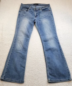 Y2K American Eagle Jeans 12 Petite Faded Flare Leg Low Rise Cotton Stretch - Bild 1 von 11