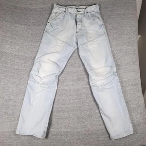 Pantalones de mezclilla G Star Raw para hombre 31x34 lavado claro Elwood 5620 cónicos moto - Imagen 1 de 19
