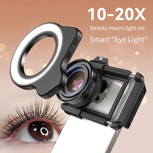 Lot d'objectifs macro conviviaux avec zoom 10 20x et lumi??re de remplissage pou - Photo 1 sur 12