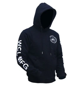 WCL Armoured Kevlar Lined Motorcycle Riding Hoodie - Black - Bild 1 von 3