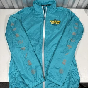 2025 Run Disney Springtime Surprise Weekend Teal Windbreaker Adult Small NWT! - Picture 1 of 7