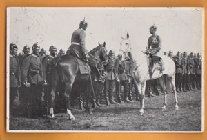 Militar alemán - Kaiser Wilhelm - Desfile en Zeithain 1912.   Postal - Imagen 1 de 1