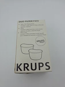 Krups Duo Filter F472 Set of 2 Individually Sealed Filters Water Filter Krups - Picture 1 of 2