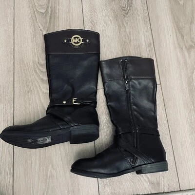Botas Michael Kors Emma Giadatall Niña Talla 1 Negro Logo Foto 1 de 4