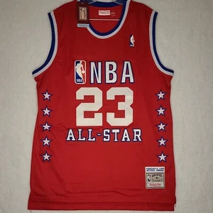 Maglia ROSSO Michael Jordan Mitchell Ness 1989 All Star 50 XXL Hardwood Classics - Foto 1 di 11