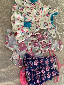 Lot of 3 Baby Girl Dress and Rompers One-Piece outfits Size 0-6 mths NWT - Picture 1 of 5
