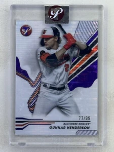 Gunnar Henderson 2024 Topps Pristine Uncirculated Purple Pulsar Refractor /99 - Picture 1 of 2
