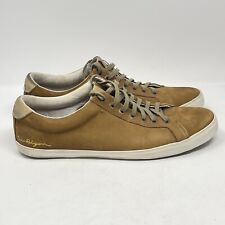 True Religion Shoes Mens 7.5 Sand Brown Suede Sneakers Casual