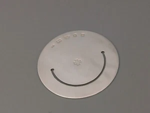 Marcador circular liso vintage de plata de ley en estilo Tiffany - Imagen 1 de 9
