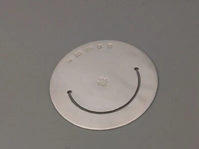 Vintage Sterling Silver Plain Circular Bookmark in Tiffany Style - Immagine 1 di 4