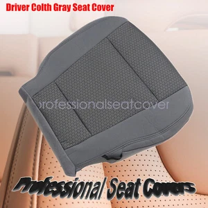 For 2017-2021 Ford F250 F350 F450 F550 Front Driver Bottom Gray Cloth Seat Cover - Picture 1 of 20