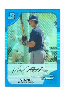 2005 Bowman Chrome Vinny Rottino Blue Refractor #'d /150 FREE SHIPPING!! - Picture 1 of 2