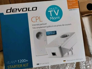 CPL DEVOLO 1200 DLAN,KITS STARTER ET 2 FICHES JR45 VOIR PHOTOS D'ÉCHANTILLONS - Photo 1/13