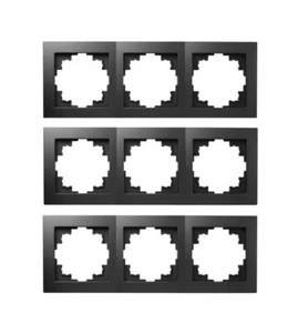 3er Set RAHMEN MCPOWER FLAIR, 3-FACH, MATT SCHWARZ - Bild 1 von 6