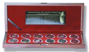 Caja de lujo colección monedas 12 religiones del mundo antiguo - Imagen 1 de 7