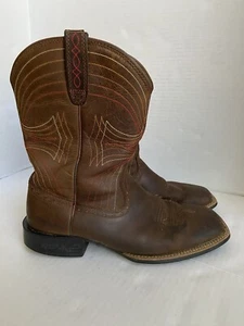 Ariat Cowboystiefel Herren Leder Schuhe braun bestickt Western 2E Weite 10,5 EE - Bild 1 von 11