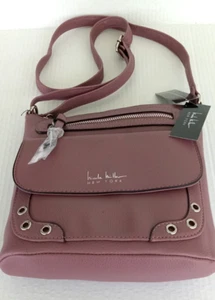 Nicole Miller New York Katie NY5129 Mauve Crossbody/Shoulder Bag New With Tags - Picture 1 of 12
