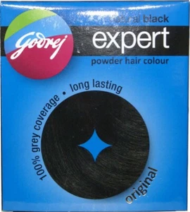 15 pcs Original Godrej Natural Black Expert Powder Hair Color No ammonia 1 brush - Picture 1 of 24