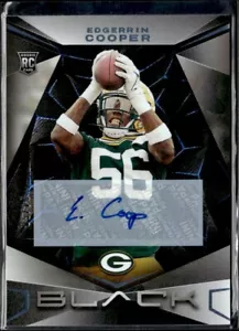 2024 PANINI BLACK ROOKIE AUTO SAPPHIRE #130 EDGERRIN COOPER /50 - Bild 1 von 2