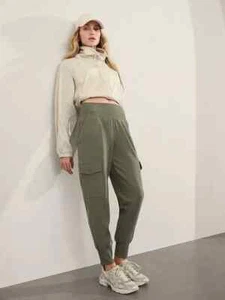 ATHLETA Venice High Rise Cargo Jogger  | Moss Green , Size XS(Tall) #410789,NWOT - Picture 1 of 4