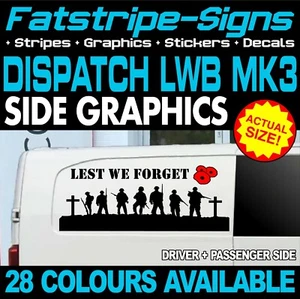 Passend für Citroen Dispatch MK3 LWB L2 Damit wir UK-Grafikaufkleber Wohnmobil nicht vergessen - Bild 1 von 2