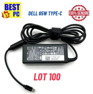 Lot 100-USB Type-C 45W 65w HP Chromebook Lenovo Dell Acer Samsung Laptop Charger - Picture 1 of 5