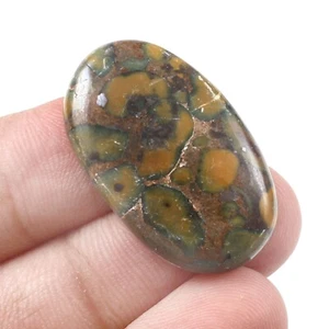 27,05 kt Natürlicher Fruchtjaspis Oval Cabochon Lose Edelstein für Schmuckherstellung - Bild 1 von 2