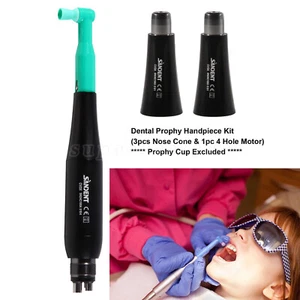 Dental 4:1 Hygiene Prophy Handpiece Air Motor 4 Holes /Nose Cone /Kit Angle Cups - Picture 1 of 41