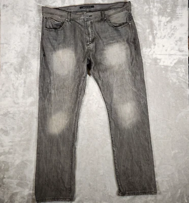 Sean John Jeans Mens 42X34 Gray Relaxed Marcus Straight Leg Pocket Denim Pant - Image 1 of 4