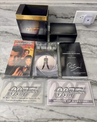 James Bond 007 Limited Edition Tomorrow Never Dies VHS Movie Collector's Set NEW - Image 1 of 4