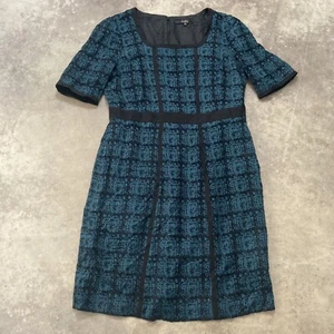 Alex Marie Dress Womens Size 16 Bailey Color Harbor Sound Scoop Neck Blue Black - Picture 1 of 11