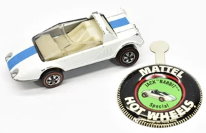 Hot Wheels Redline Jack "Rabbit' Special White 1969 With Button Mattel USA - Picture 1 of 4