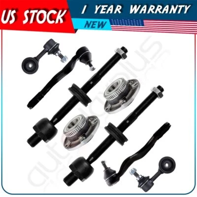 8x Front Wheel Bearings Sway Bar Link Tie Rod End For BMW 318i 323i 325i 328i Z3 - Image 1 of 4