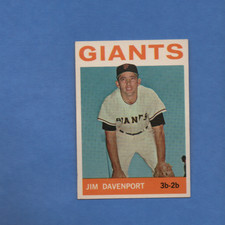 1964 TOPPS # 82 JIM DAVENPORT  SAN FRANCISCO GIANTS  CARD NM