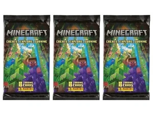 Lot of (3) 2023 Panini Minecraft Create, Explore, Survive Booster Packs - Picture 1 of 2
